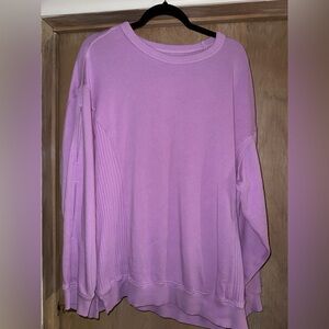 Aerie Lavender Key Hole Sweatshirt Size S